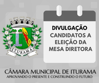 Câmara Municipal de Iturama divulga candidatos para a eleição da Mesa Diretora de 2026