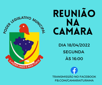Edital de convocação da 7ª reunião ordinária da Câmara Municipal de Iturama