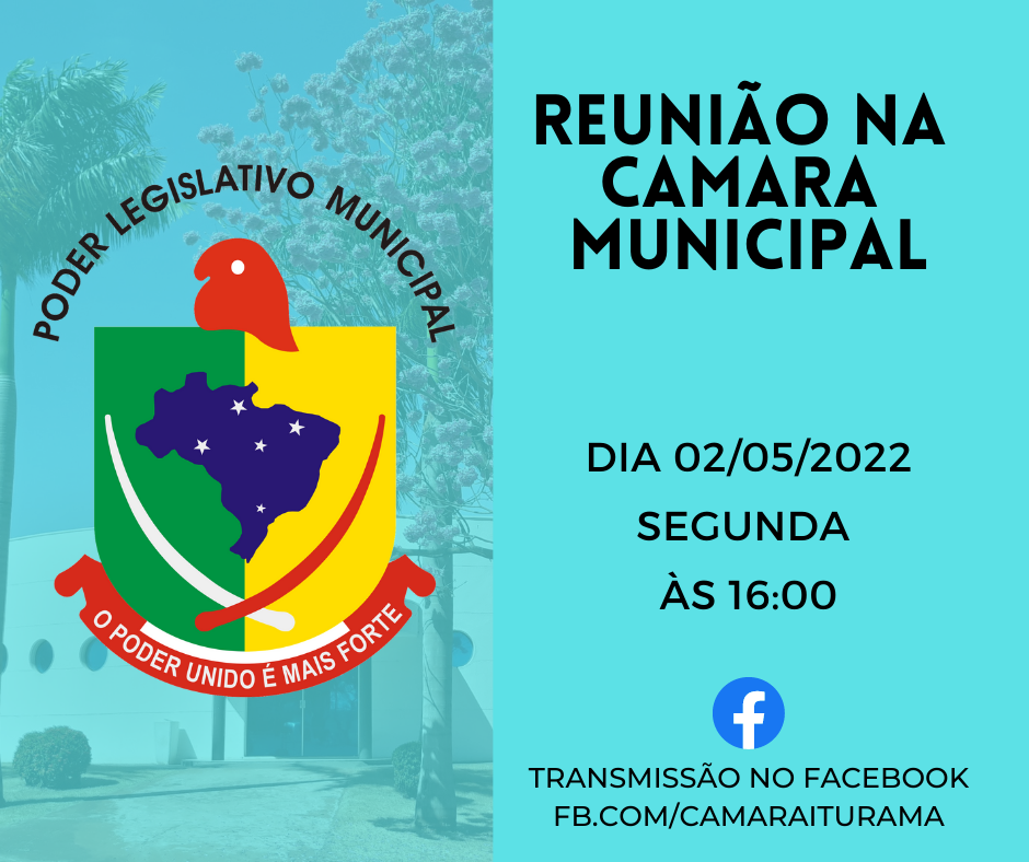 Edital de convocação da 8ª reunião ordinária da Câmara Municipal de Iturama