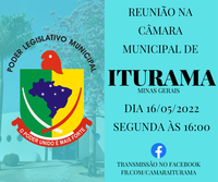 Edital de convocação da 9ª reunião ordinária da Câmara Municipal de Iturama